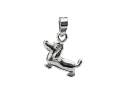 Sterling Silver Dachshund Design Pendant