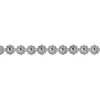 Sterling Silver Daisy Chain Berry Gallery Strip 4.1mm