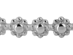 Sterling Silver Daisy Chain Berry Gallery Strip 4.1mm
