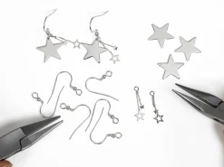 Sterling Silver Dangly Star Earrings Project