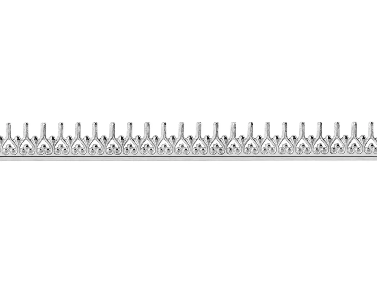 Sterling Silver Decorative Wishbone Gallery Strip 5mm