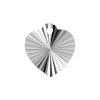 Sterling Silver Diamond Cut Heart Blank 10mm