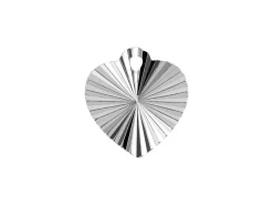 Sterling Silver Diamond Cut Heart Blank 10mm