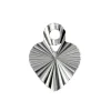 Sterling Silver Diamond Cut Heart Blank 6mm