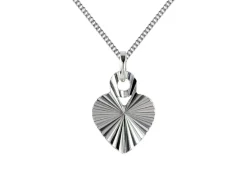 Sterling Silver Diamond Cut Heart Blank 6mm