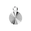 Sterling Silver Diamond Cut Round Blank 8mm