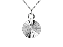 Sterling Silver Diamond Cut Round Blank 8mm