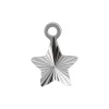 Sterling Silver Diamond Cut Star Blank 7mm