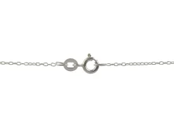 Sterling Silver Double Heart Necklet With 16"/40cm Chain
