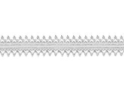Sterling Silver Double Inverted Heart Gallery Strip 8.5mm