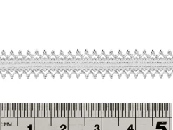 Sterling Silver Double Inverted Heart Gallery Strip 8.5mm