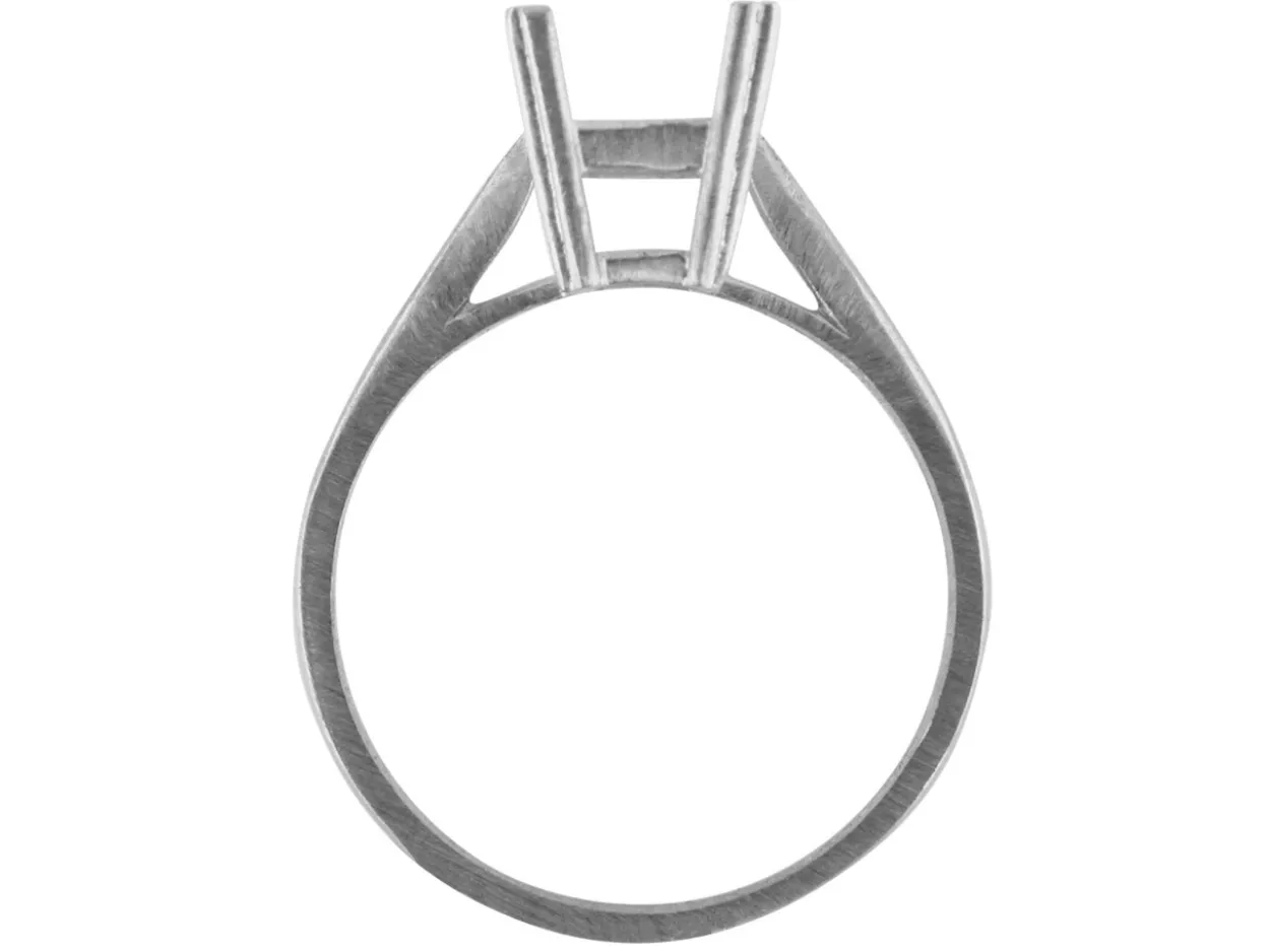 Sterling Silver Dress Octagonal Ring 8x6mm Hallmarked Size N