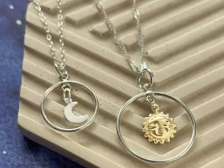 Sterling Silver Drop Round With Closed Jump Ring Inside 20mm