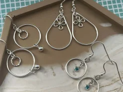 Sterling Silver Drop Round With Closed Jump Ring Inside 20mm