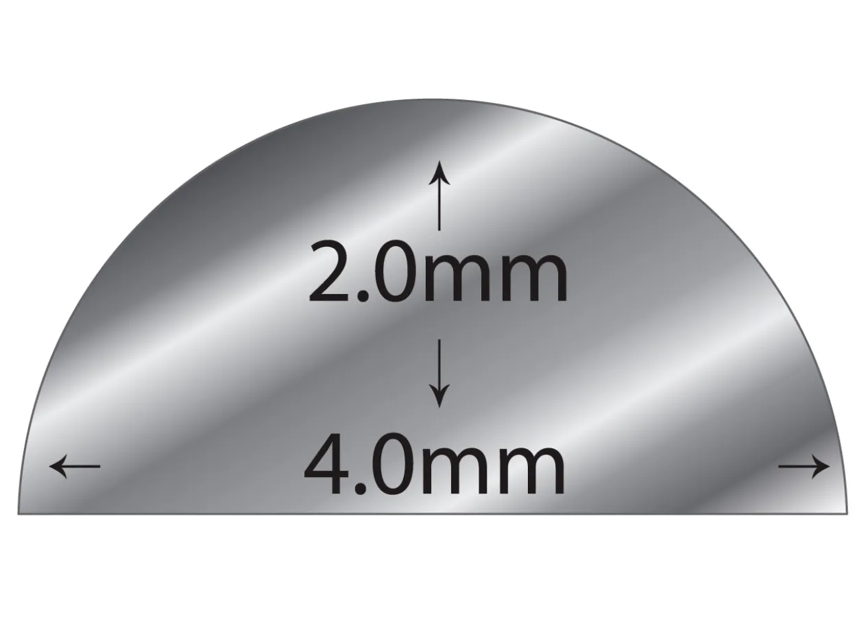 Sterling Silver D Shape Wire 4.00mm X 2.00mm 2618, Fully Annealed, 100% Recycled Silver