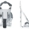 Sterling Silver Ear Clip Pair 10mm Flat Pad And Large Flat Clip