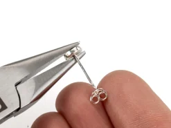 Sterling Silver Earring Back Scroll Small Pack of 20