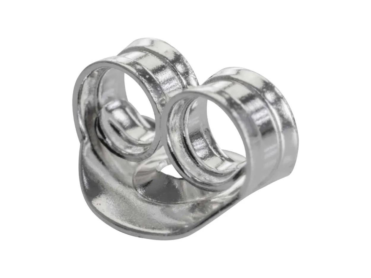 Sterling Silver Earring Back Scroll Small Pack of 20
