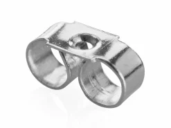 Sterling Silver Earring Back Scroll Medium, Pack of 20, 100% Recycled Silver