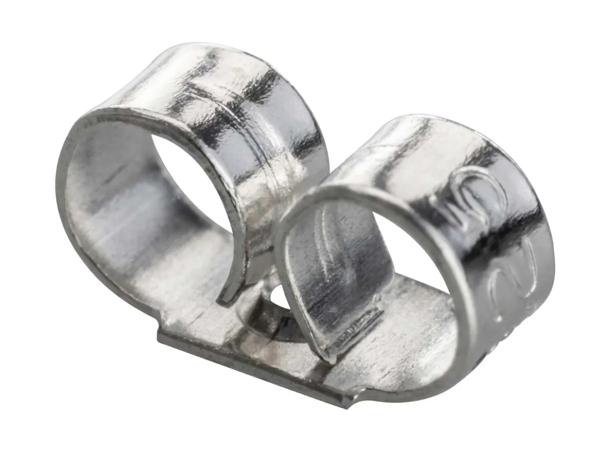 Sterling Silver Earring Back Scroll Medium, Pack of 20, 100% Recycled Silver