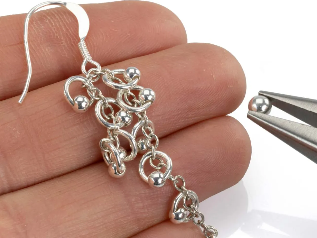 Sterling Silver Earring Hook Wire, Pack of 20, No Bead