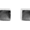 Sterling Silver Earrings Cube Stud
