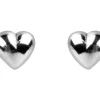Sterling Silver Earrings Heart Stud