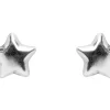 Sterling Silver Earrings Star Stud