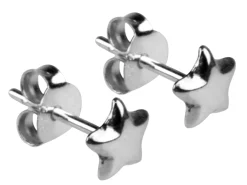 Sterling Silver Earrings Star Stud