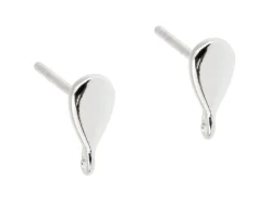 Sterling Silver Ear Stud With Ring Pack of 2