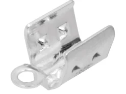 Sterling Silver End Caps 4mm Pack of 10 Fold Over Cap For Cord/leather