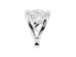 Sterling Silver Fancy Bail, Pack of 10, With Hook Loop, 8mm X 5mm Wide