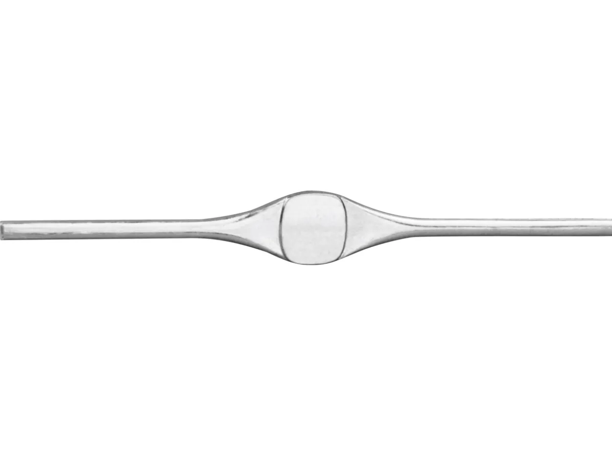 Sterling Silver Flat Ring L145 1.30mm 2.0g Fully Annealed Cushion Signet 8.3mm X 7.7mm, 100% Recycled Silver