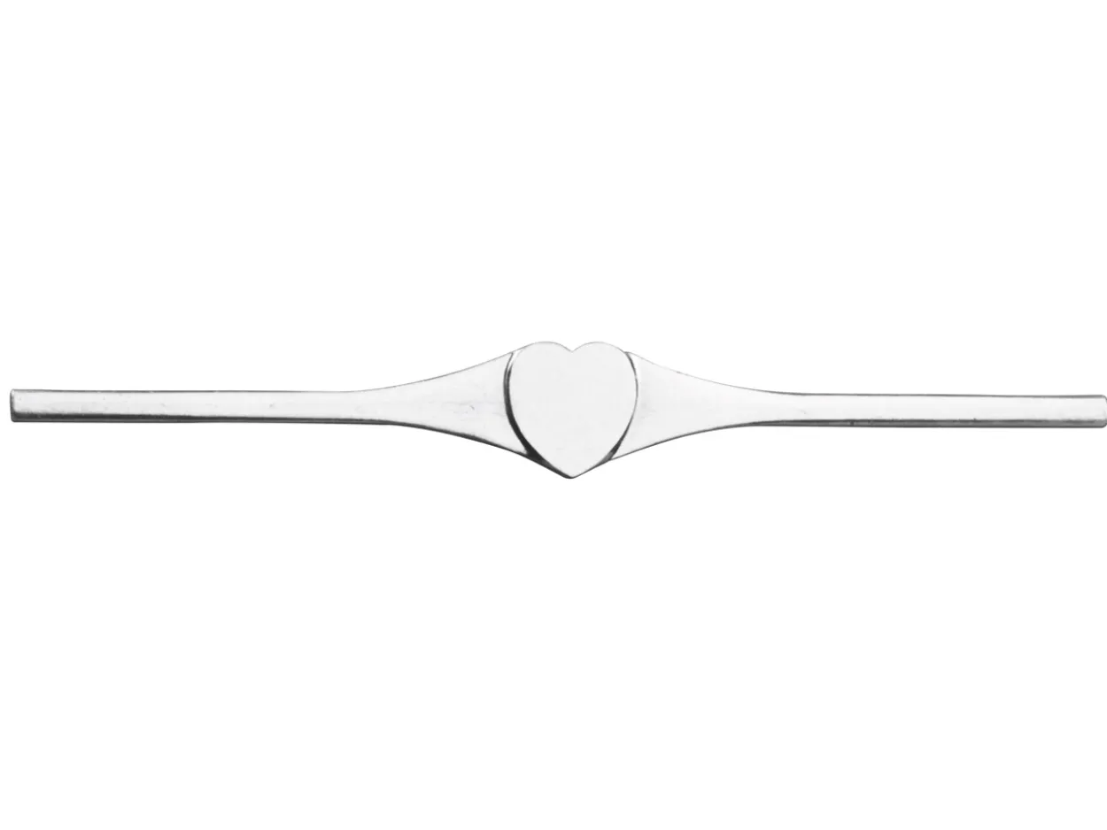 Sterling Silver Flat Ring L147 1.30mm Fully Annealed Heart Signet, 100% Recycled Silver