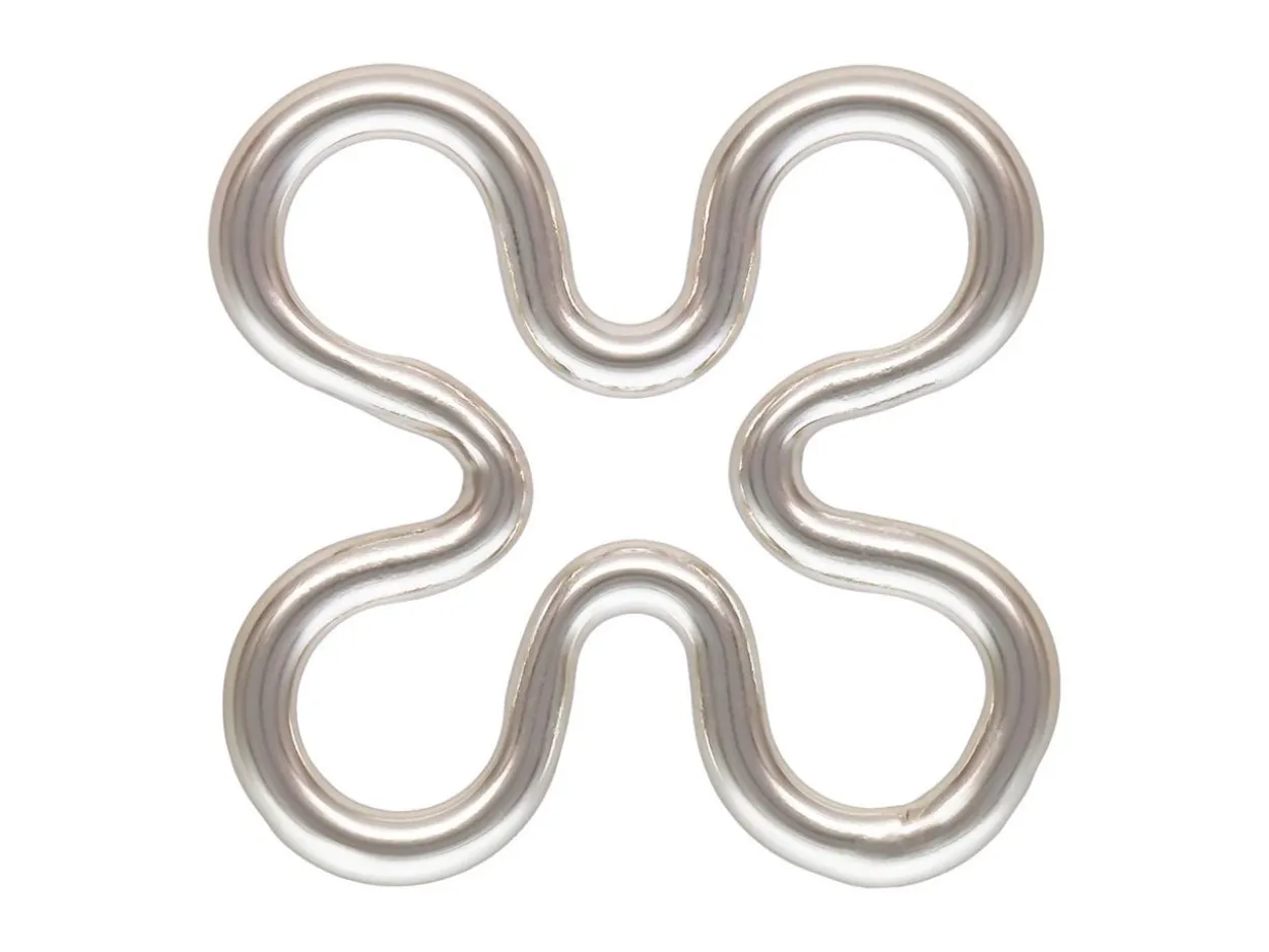 Sterling Silver Flower Connector 7.5mm