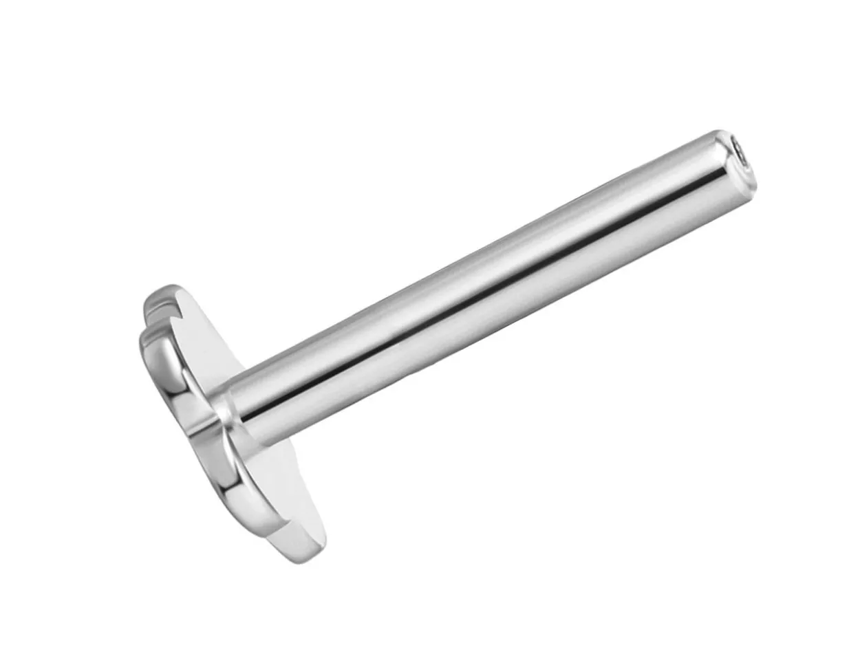 Sterling Silver Flower Labret Stud Earrings