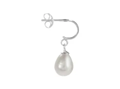 Sterling Silver Fresh Water Cultured Pearls Drop Earrings