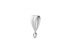 Sterling Silver Grooved Bail With Fixed Open Ring