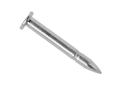 Sterling Silver Grooved Headed Tie Tack Pin 9.5mm X 1.1mm Pack of 6