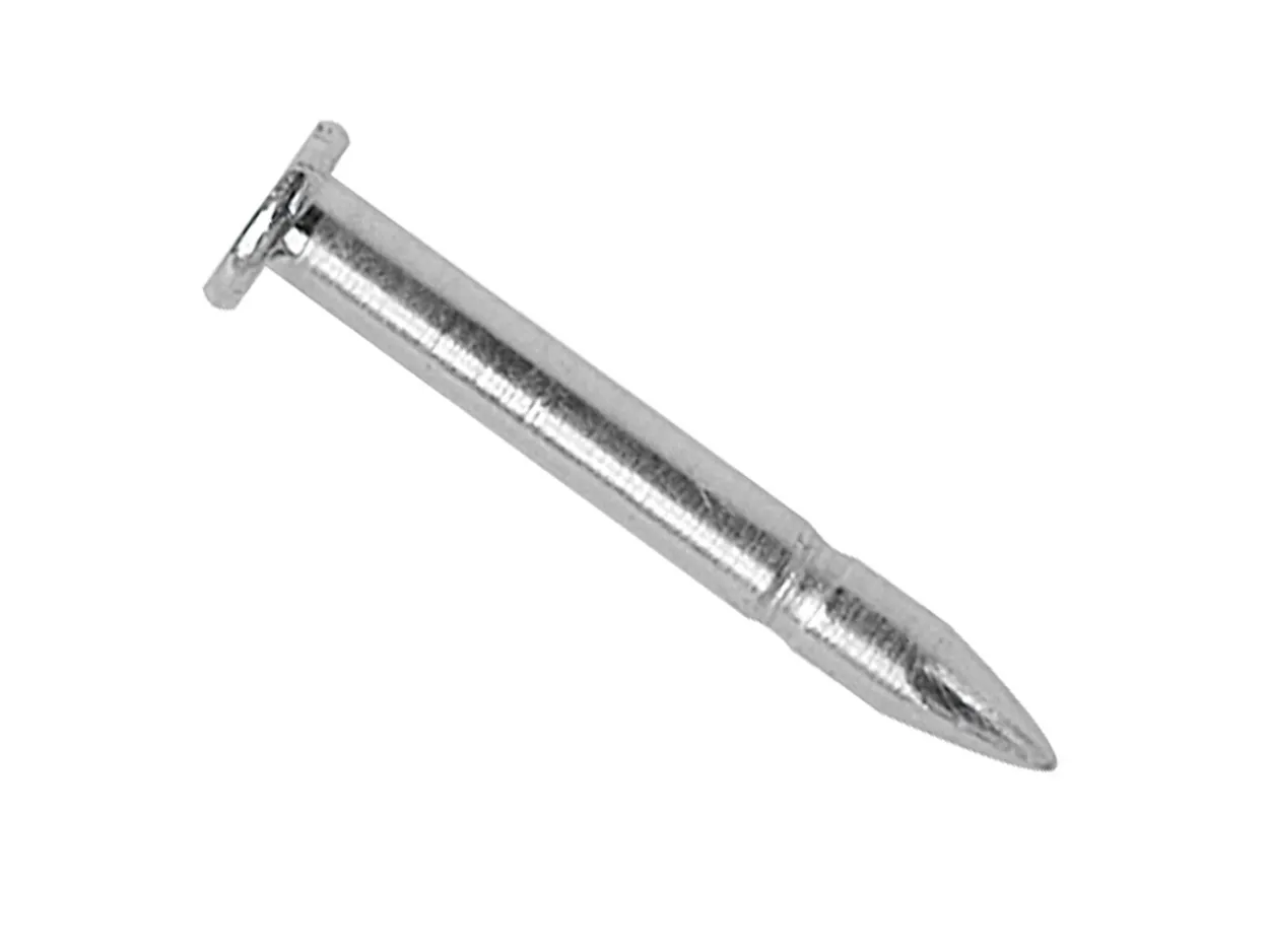 Sterling Silver Grooved Headed Tie Tack Pin 9.5mm X 1.1mm Pack of 6