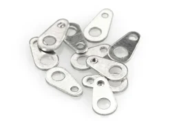 Sterling Silver Hallmark Tag, Pack of 10, Style Htd 536, 100% Recycled Silver