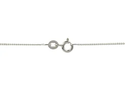 Sterling Silver Hanging Heart Pendant On 16"/40cm Chain
