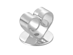 Sterling Silver Heartback Scroll Medium Pack of 6