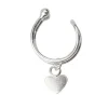 Sterling Silver Heart Design Cuff Earring Sold Individually