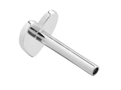 Sterling Silver Heart Labret Tube 4.5mm