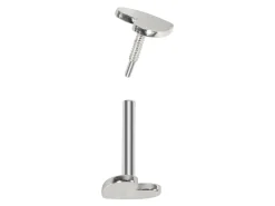 Sterling Silver Heart Labret Tube 4.5mm