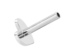 Sterling Silver Heart Labret Stud Earrings