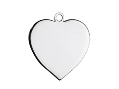 Sterling Silver Heart 20mm Stamping Blank Pack of 3
