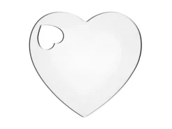 Sterling Silver Heart 20mm Stamping Blank