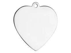 Sterling Silver Heart 25mm Stamping Blank